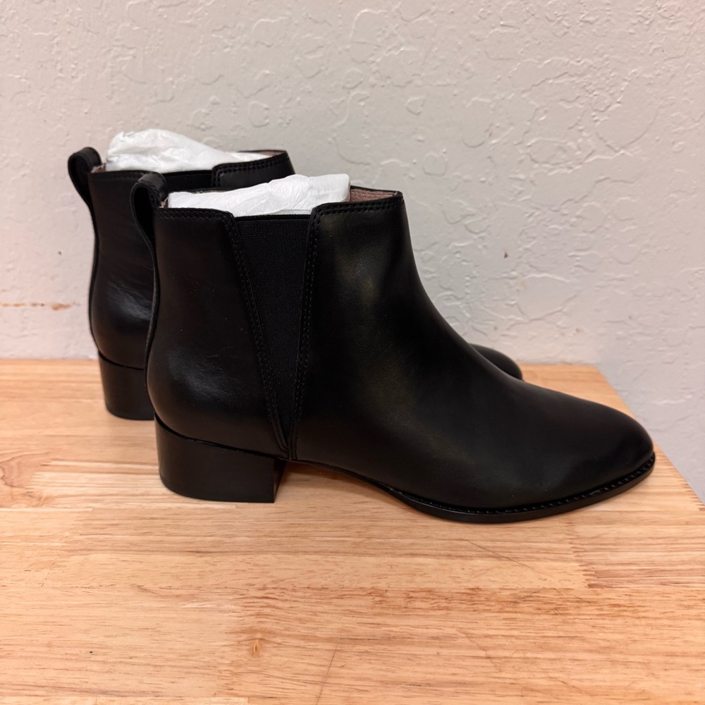 Madewell The Carina Boot Booties AA185 Black Leather Women Sz 9.5 US NEW IN BOX